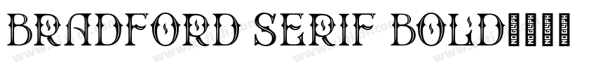 Bradford Serif Bold字体转换